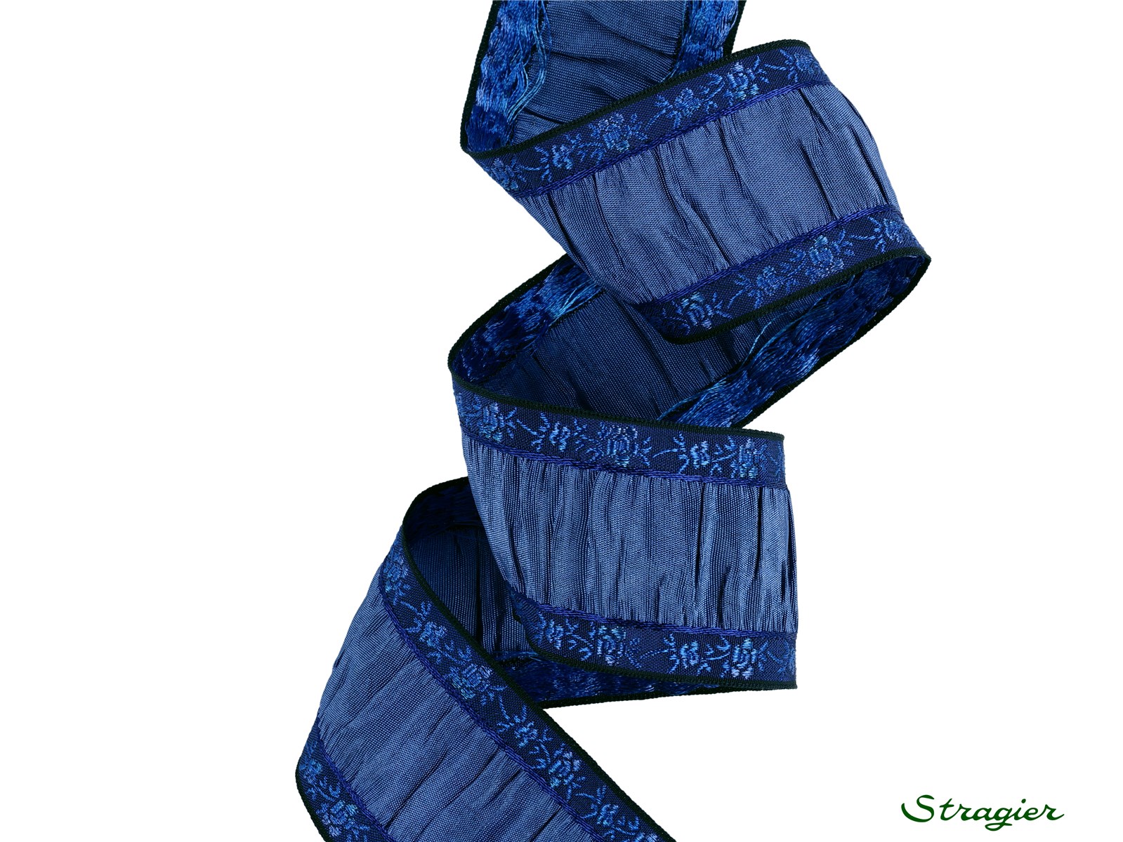 Woven Ribbon - Augustine - Bleu Cobalt - 42 mm