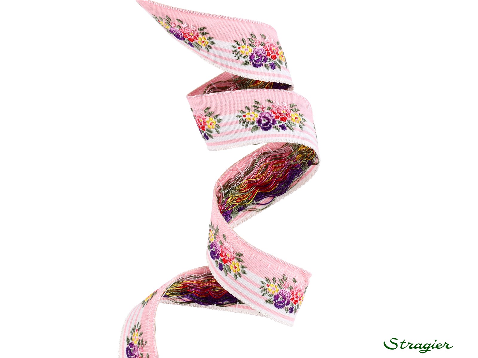 Galon tissé - Joanna - Rose pâle - 25 mm