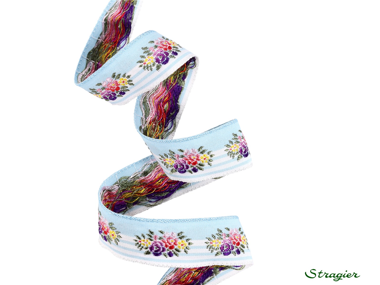 Galon tissé - Joanna - Bleu Ciel - 25 mm