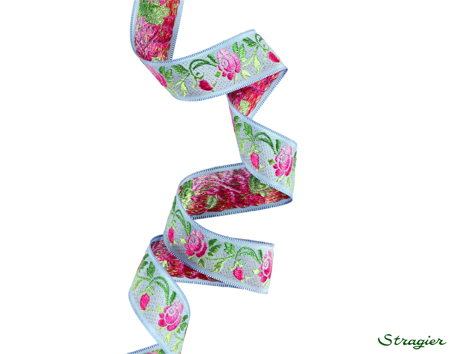 Woven Ribbon - Elsa - Ciel-Rose - 22 mm