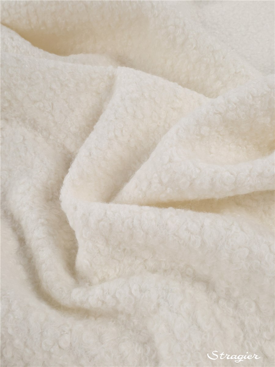 Teddy boucle - Uni - Ecru