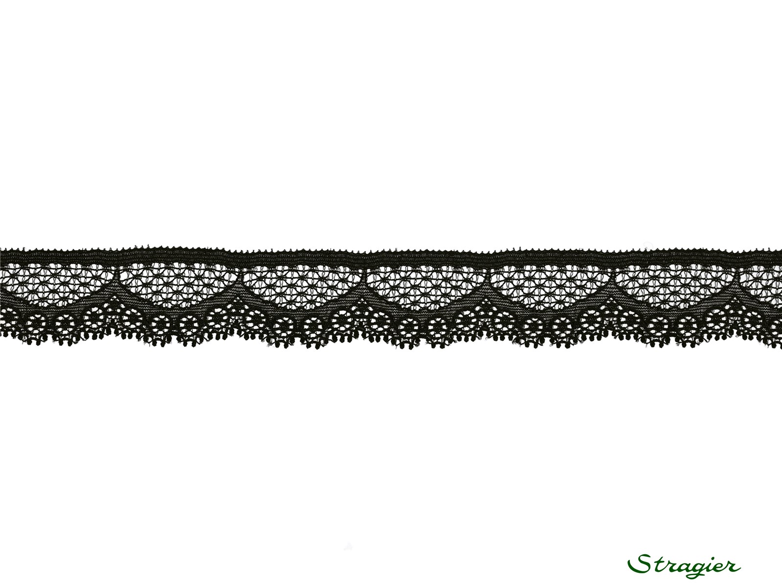 Dentelle Lingerie Extensible - 013285 - Noir - 2,5 cm