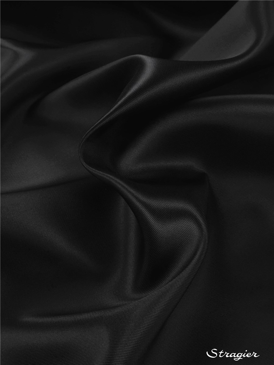 Doublure Twill - Atlin - uni - Noir