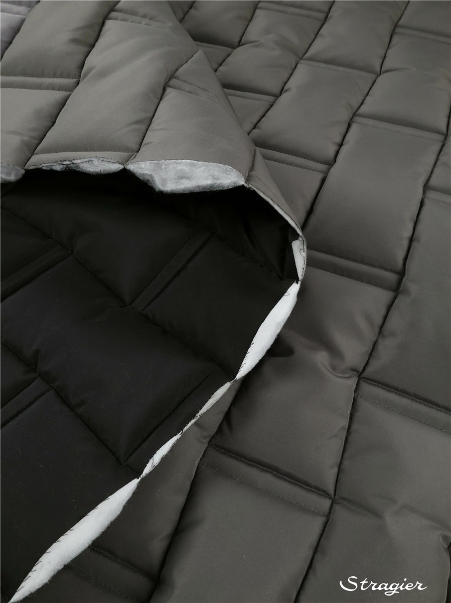 Matelassé Microfibres haute performance - Apollo - Noir - Gris