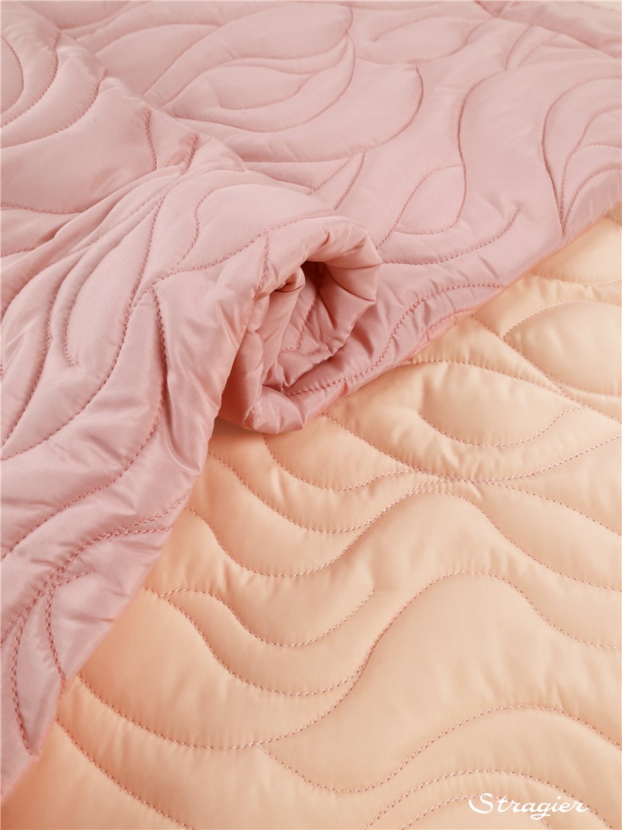 Quilted Polyester - High performance - Olympe - Pêche clair - Pêche de vigne