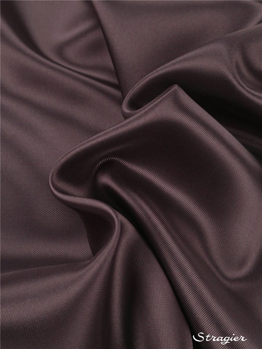 Doublure Twill - Atlin - uni - Aubergine fumée