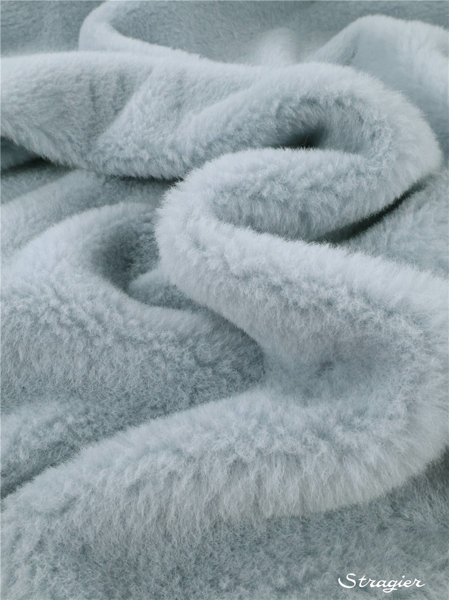 Alpaga Haute Couture - uni - Gris perle bleuté 