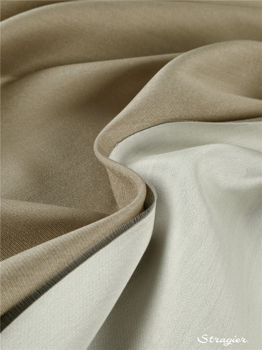 Double Silk - Soft - Plain - Taupe-Ecru