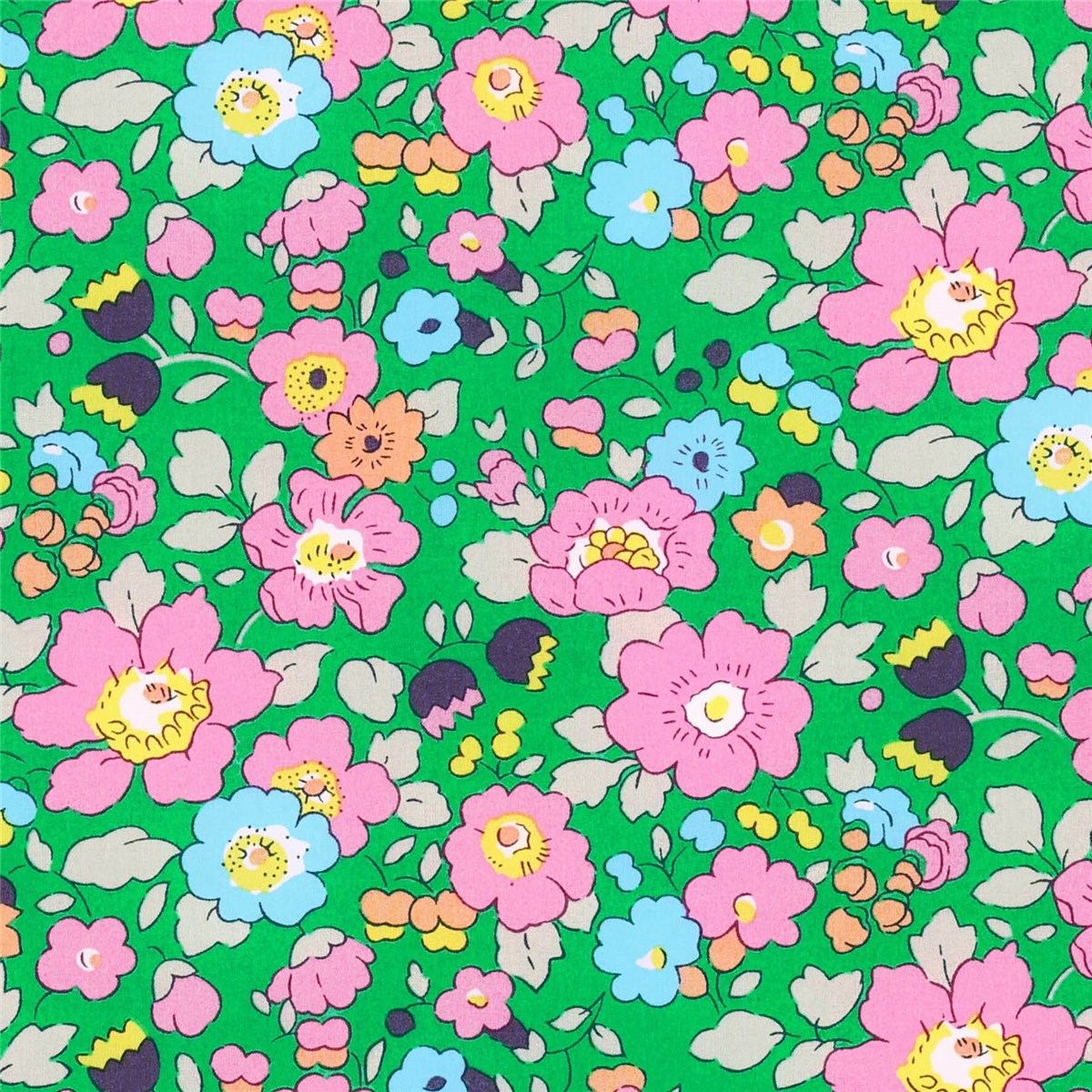 Liberty Tana Lawn - Betsy Meadow - Granny Smith