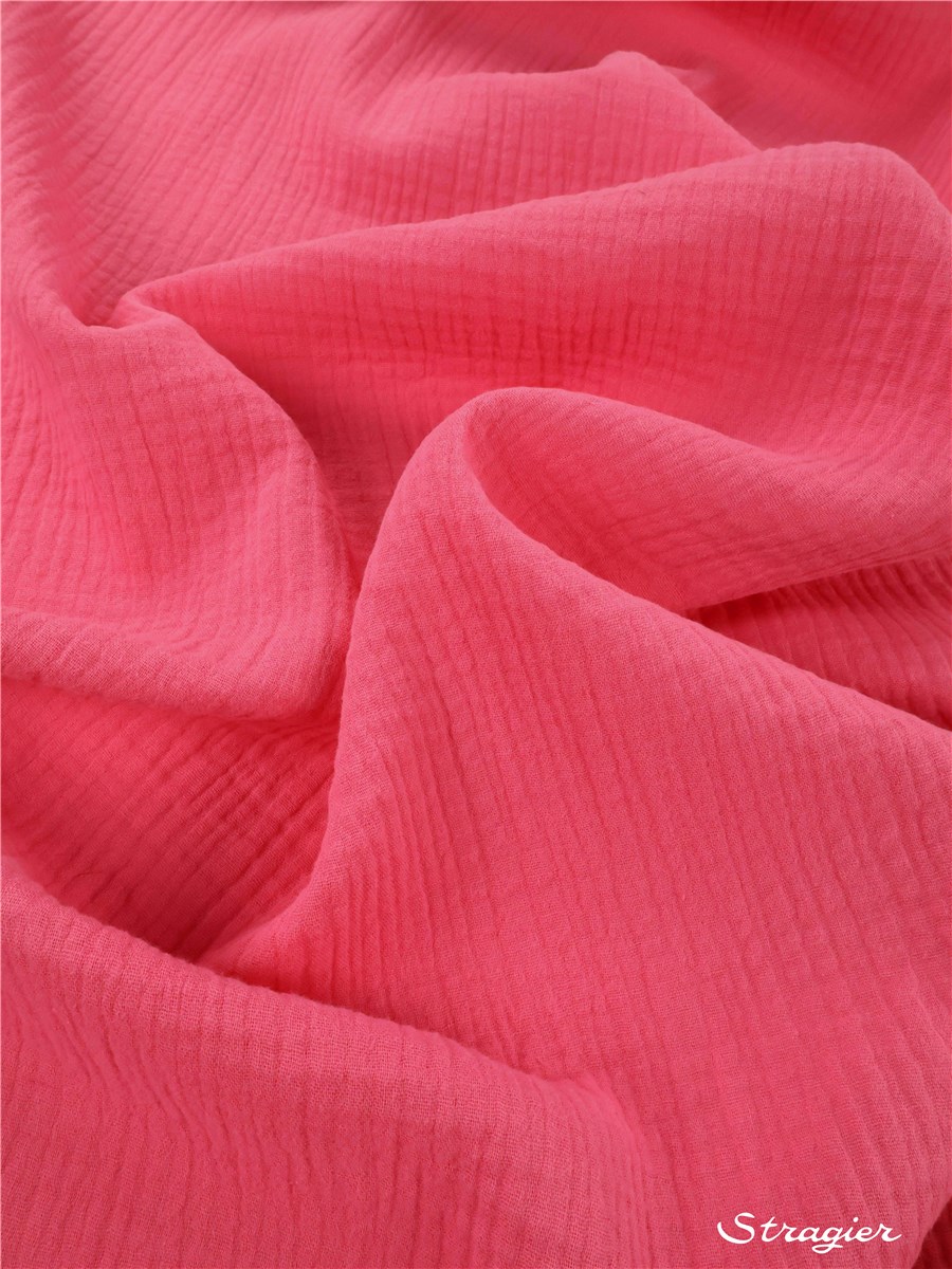 Double Gaze de Coton - Uni - Pomme Sauvage