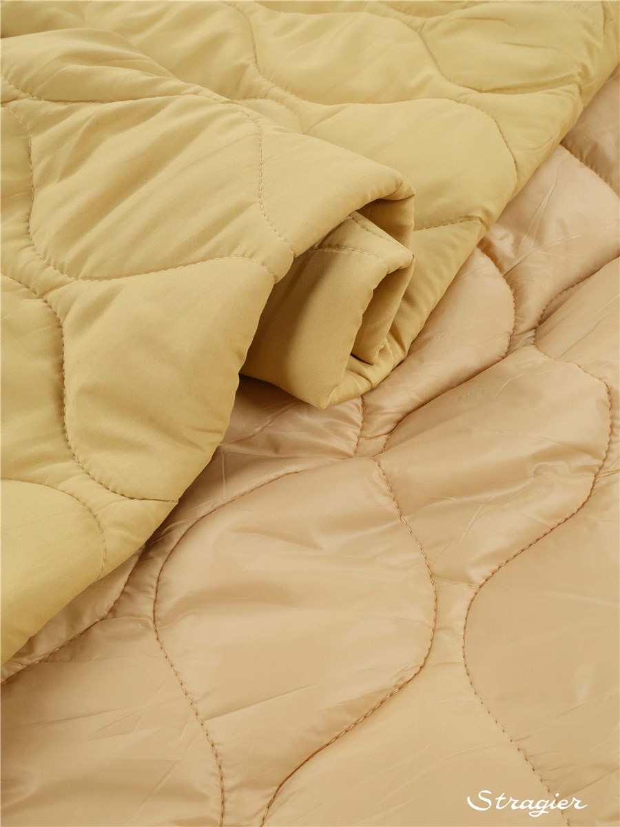 Matelassé Microfibres - Uni - Or clair