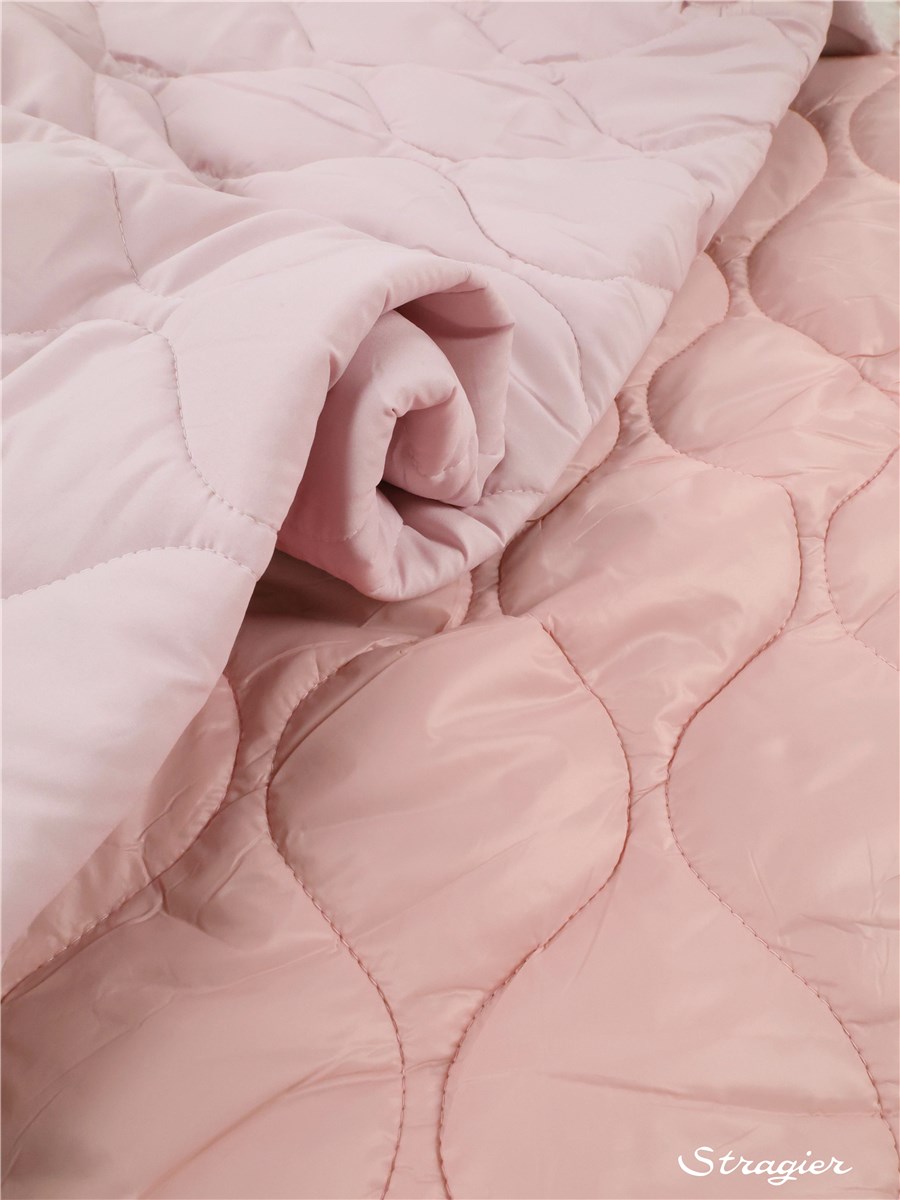 Matelassé Microfibres - Uni - Rose clair