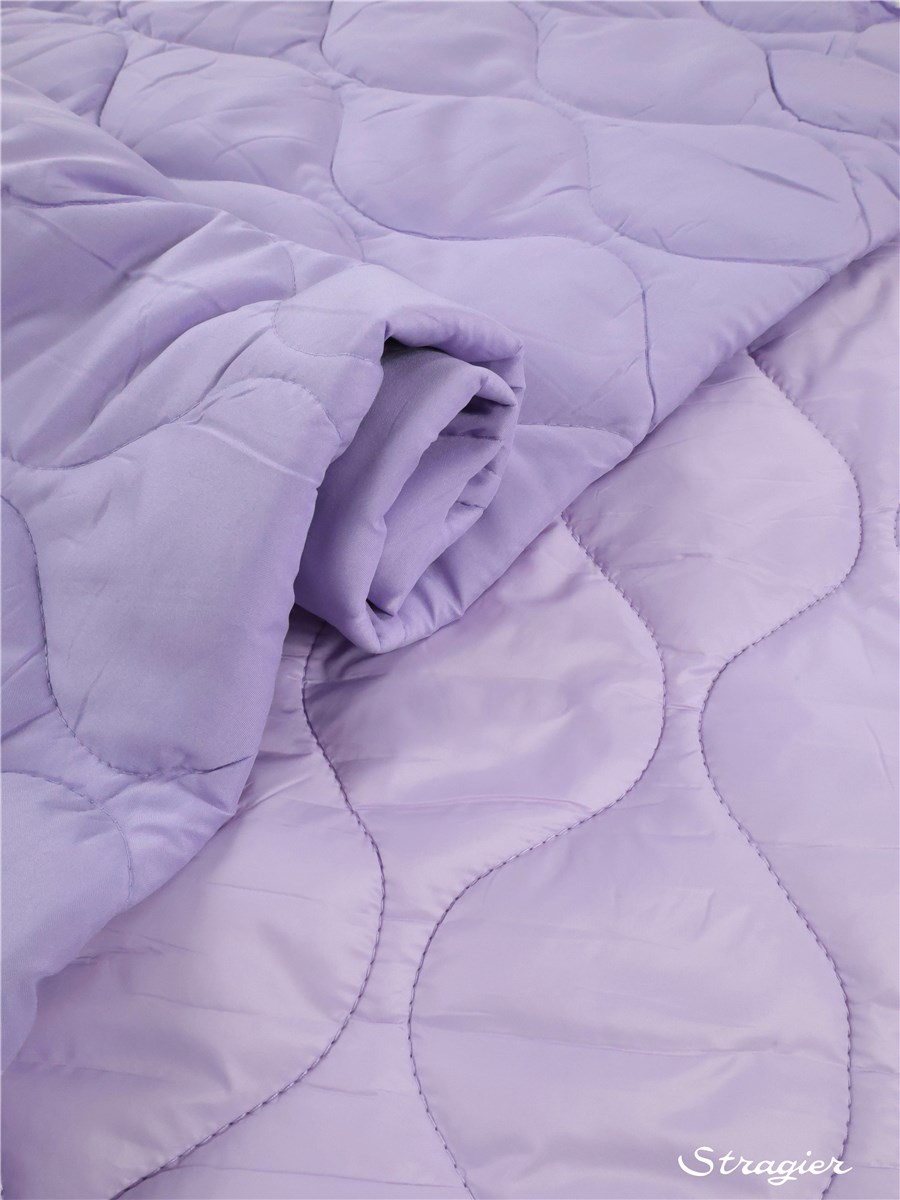 Quilted Fabric - Microfibre - Uni - Lilas