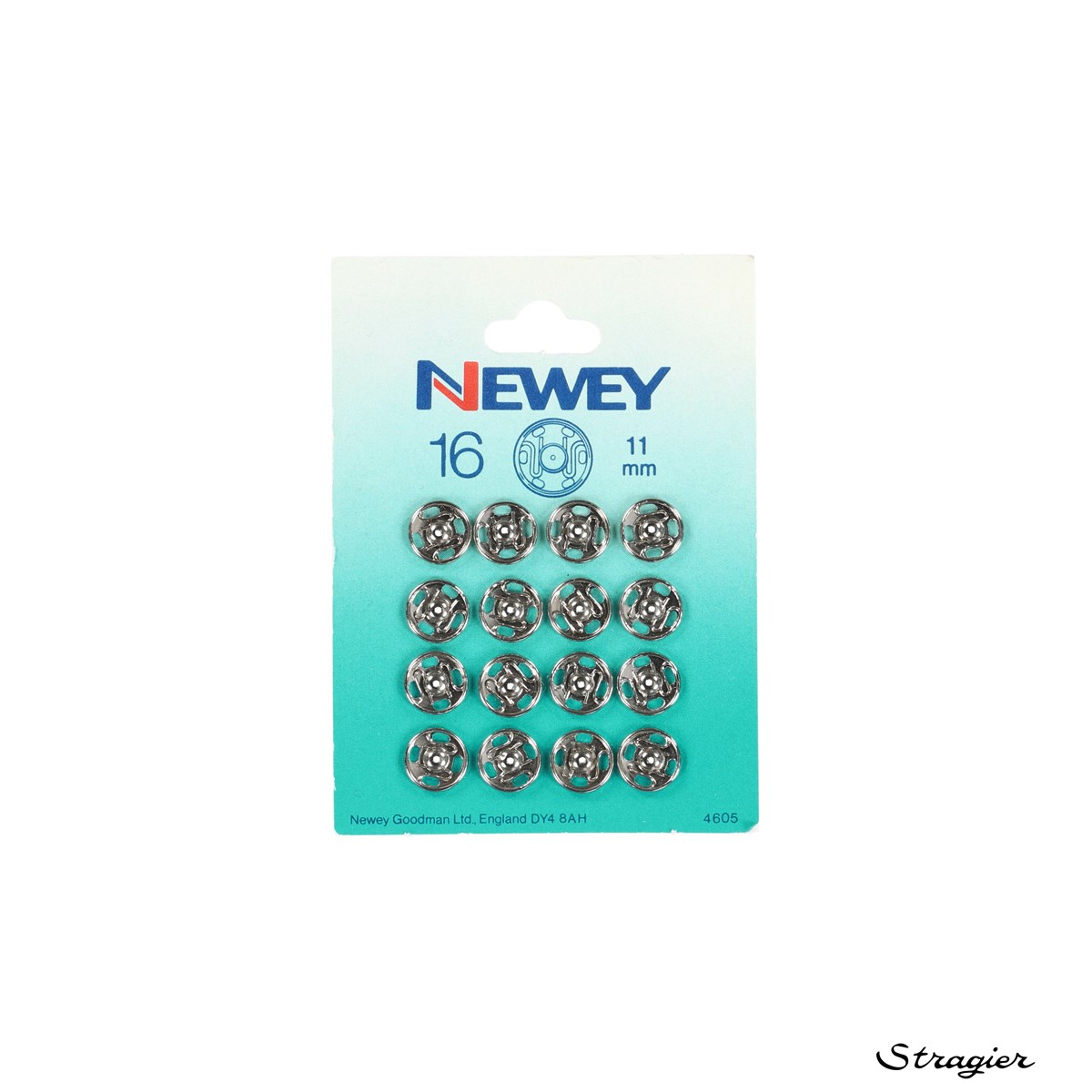 Sew-on Snap Fasteners - Métal - Argenté - 11 mm