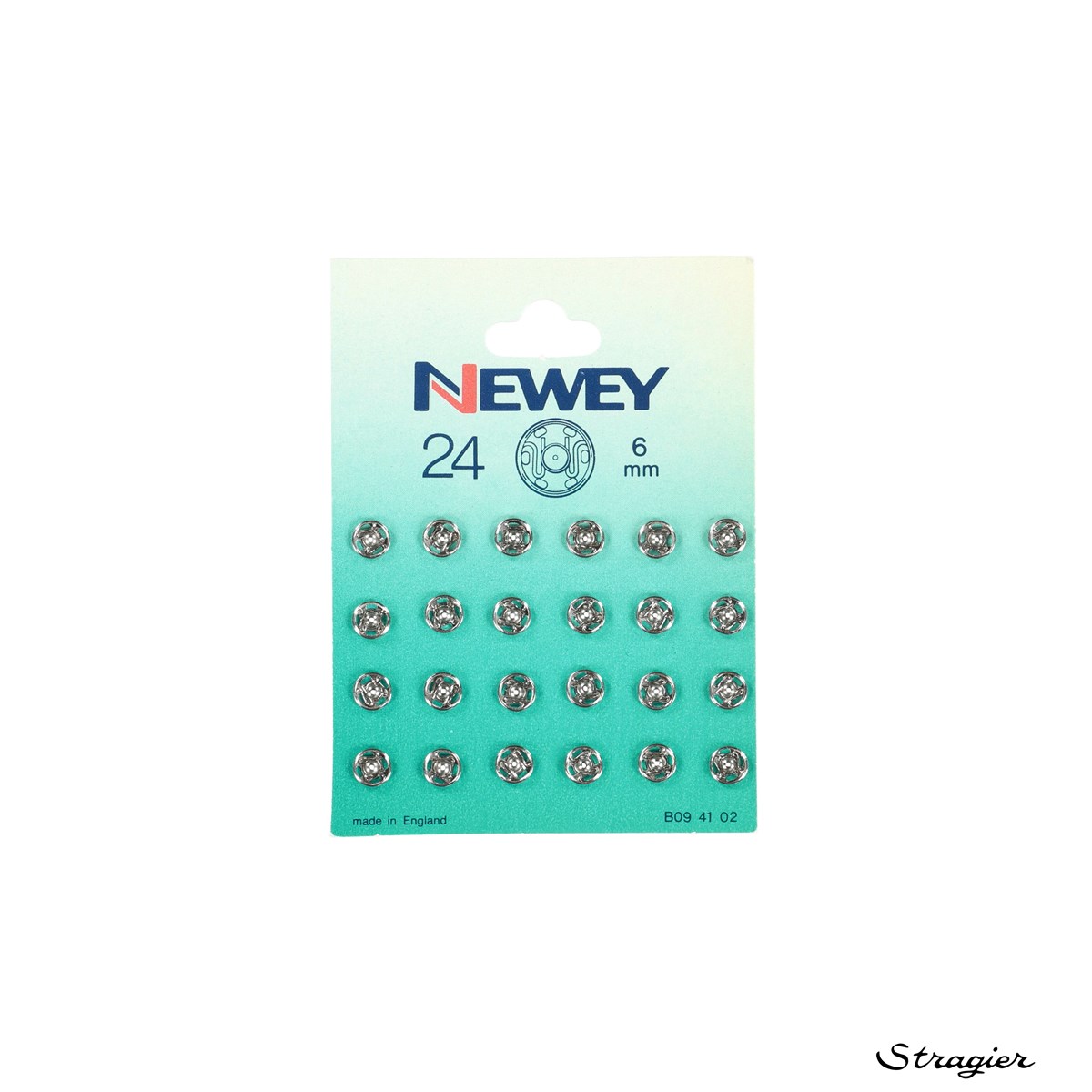 Sew-on Snap Fasteners - Métal - Argenté - 6 mm