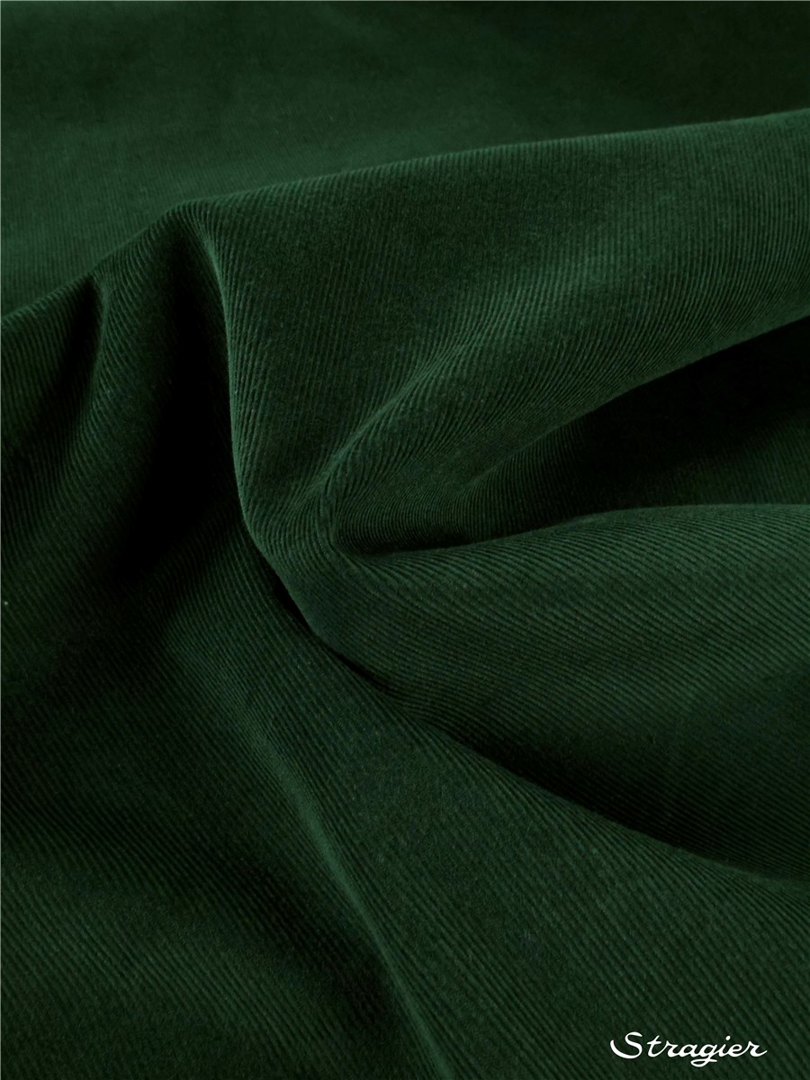 Velours Milleraies Soft - Uni - Vert Bouteille 