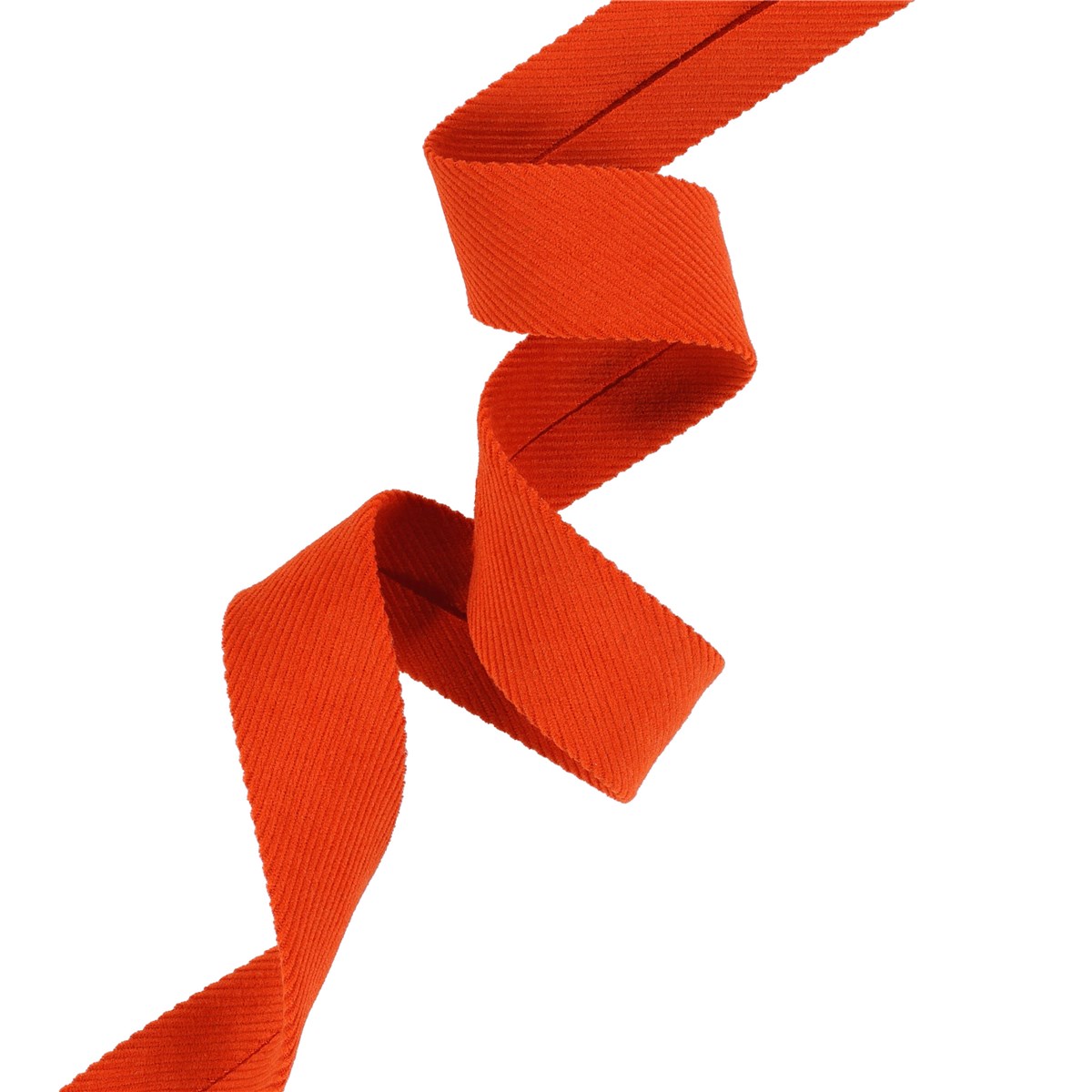 Babycord Bias Binding - Uni - Orangette - 22 mm
