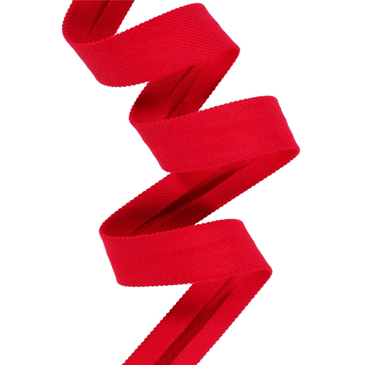 Biais Velours Milleraies - Uni - Rouge Carmin - 22 mm
