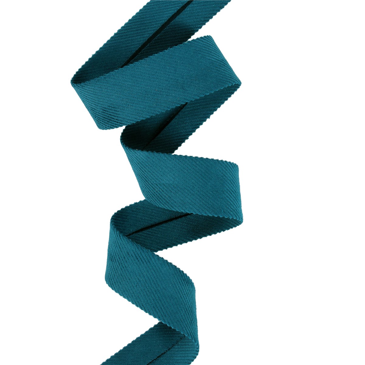Biais Velours Milleraies - Uni - Bleu Canard - 22 mm