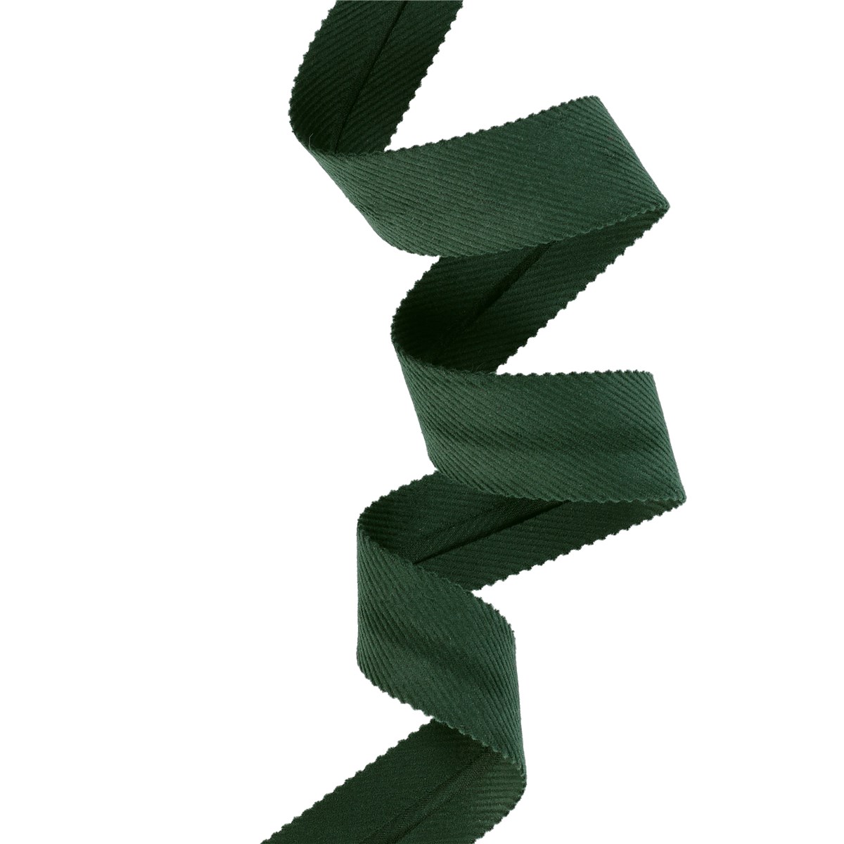 Babycord Bias Binding - Uni - Vert Bouteille - 22 mm