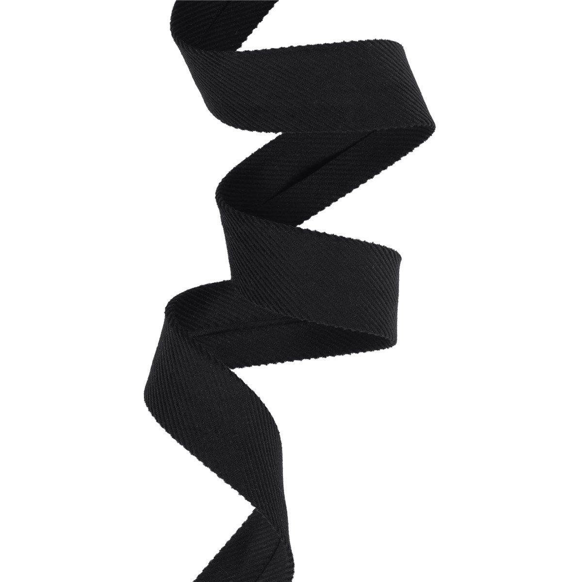 Biais Velours Milleraies - Uni - Noir - 22 mm
