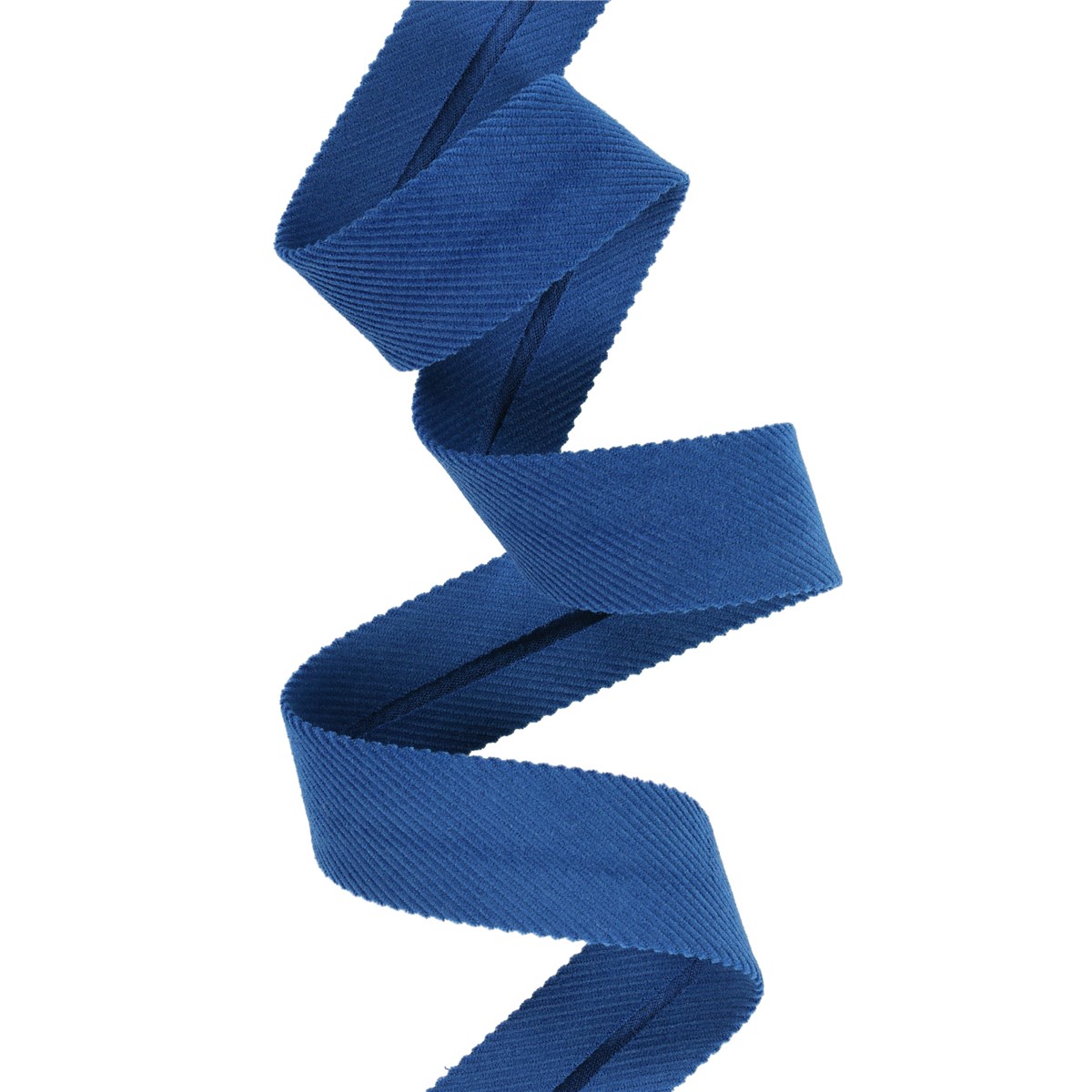 Biais Velours Milleraies - Uni - Bleu Roi - 22 mm
