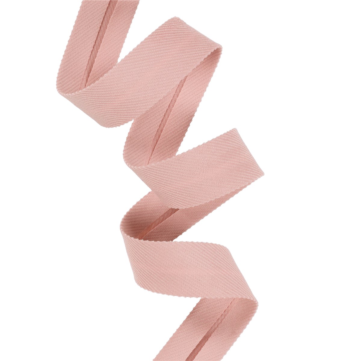 Babycord Bias Binding - Uni - Rose clair - 22 mm