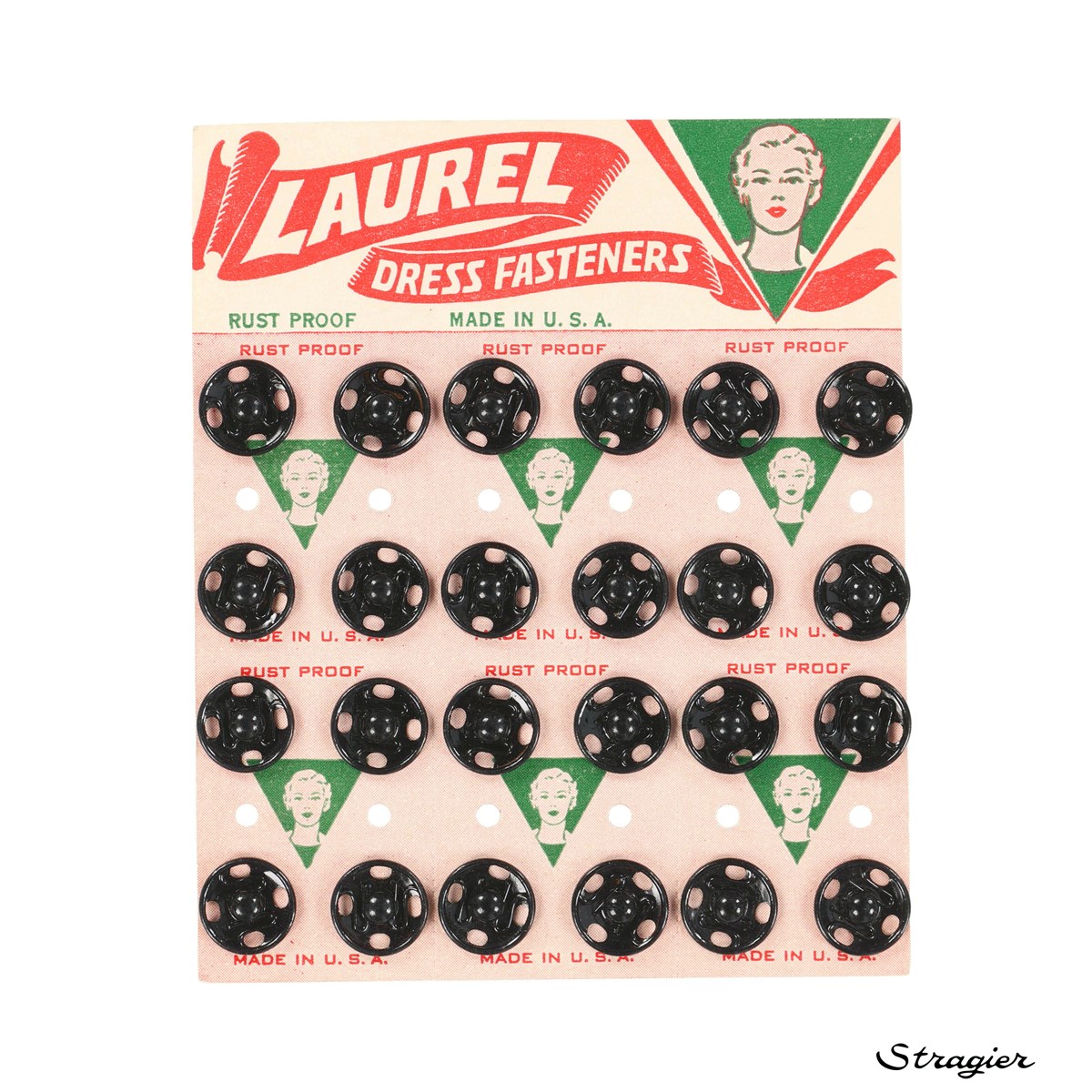 Sew-on Snap Fasteners - Métal - Noir - 13 mm