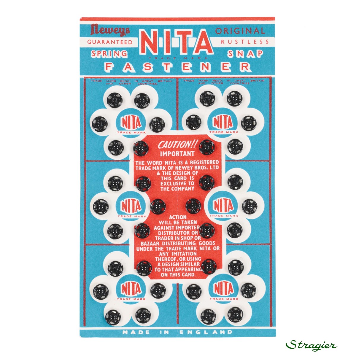 Sew-on Snap Fasteners - Métal - Noir - 6 mm