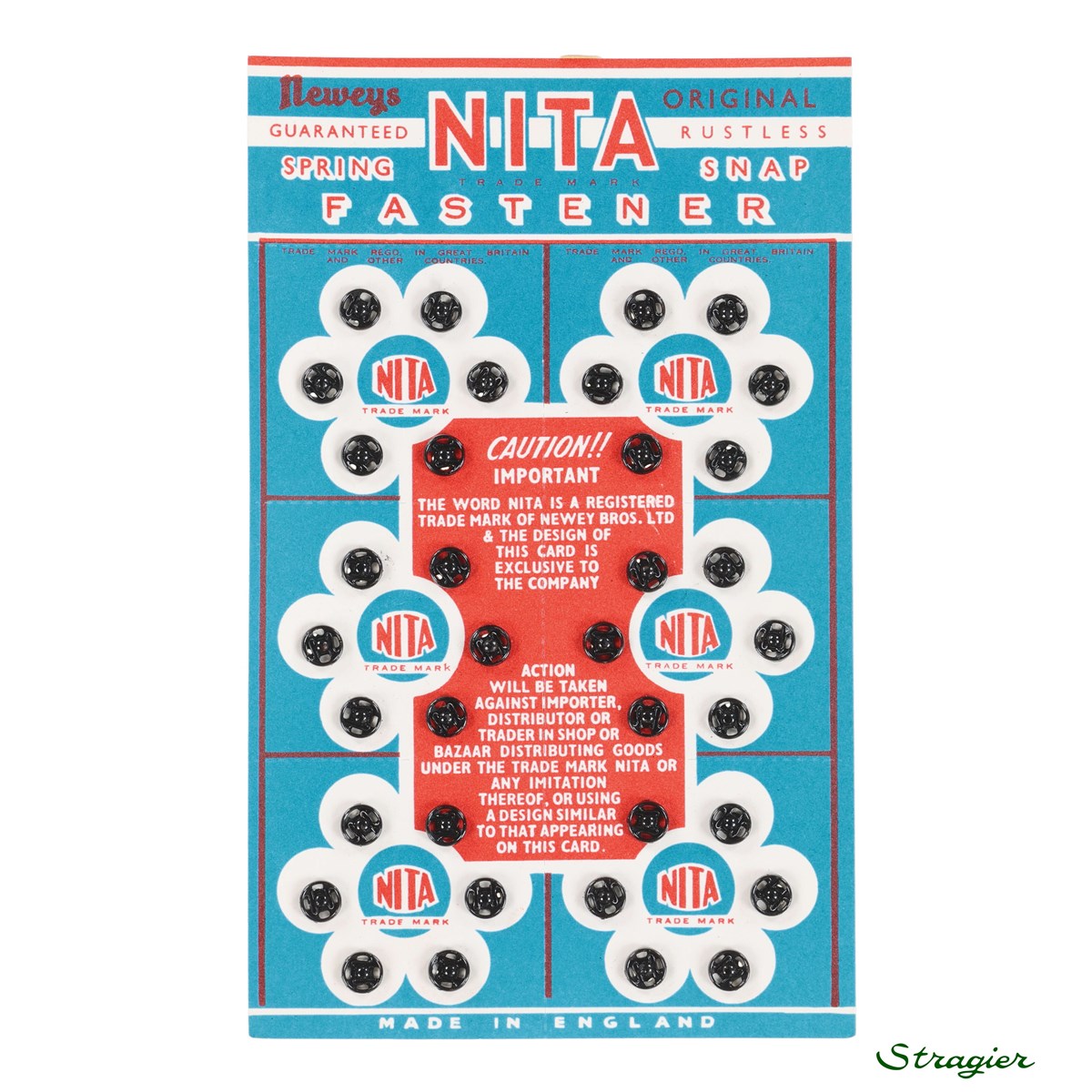 Sew-on Snap Fasteners - Métal - Noir - 5 mm