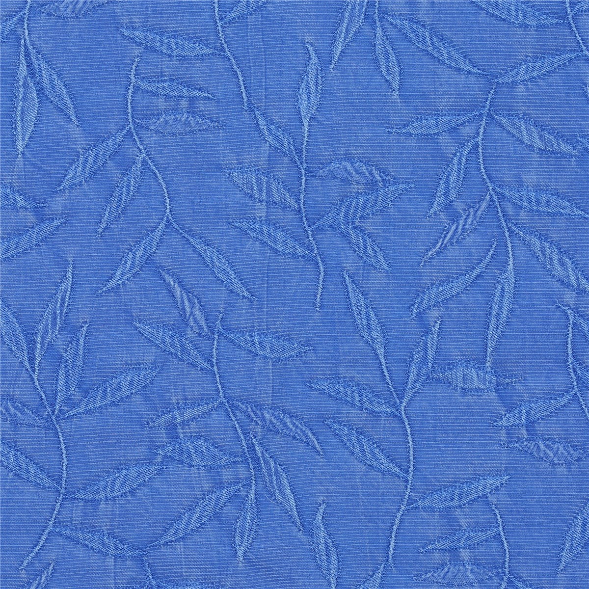 Cupro Damassé - Lierre - Bleu Royal 