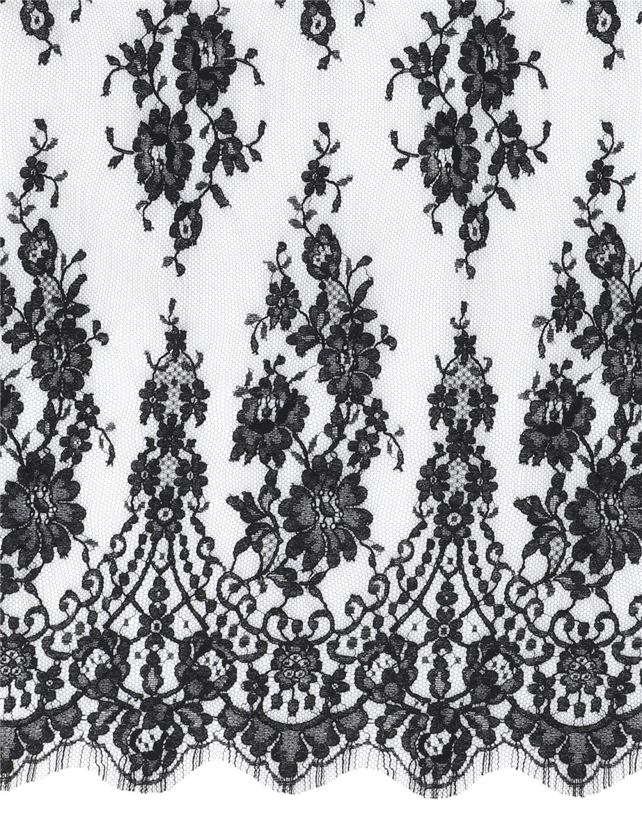 Calais Lace - Hermione - Noir - 90 cm