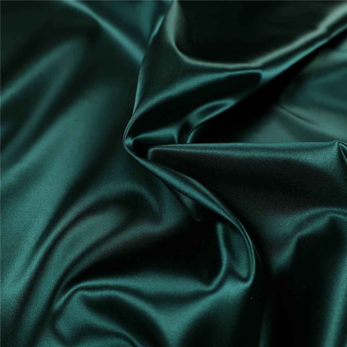 Satin Duchesse Stretch - Uni - Vert Sapin