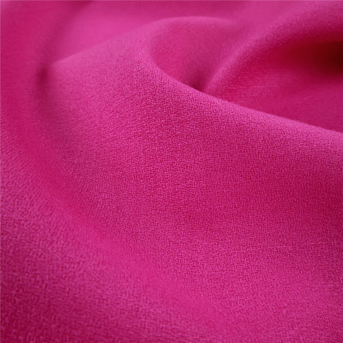 Crêpe pure Laine - Uni - Rose Violet