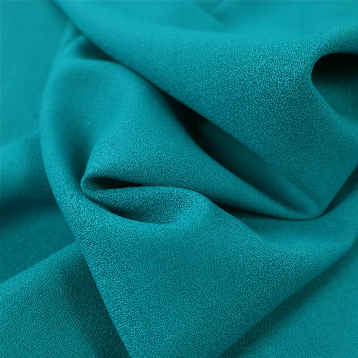 Pure Wool Crepe - Plain - Vert Canard