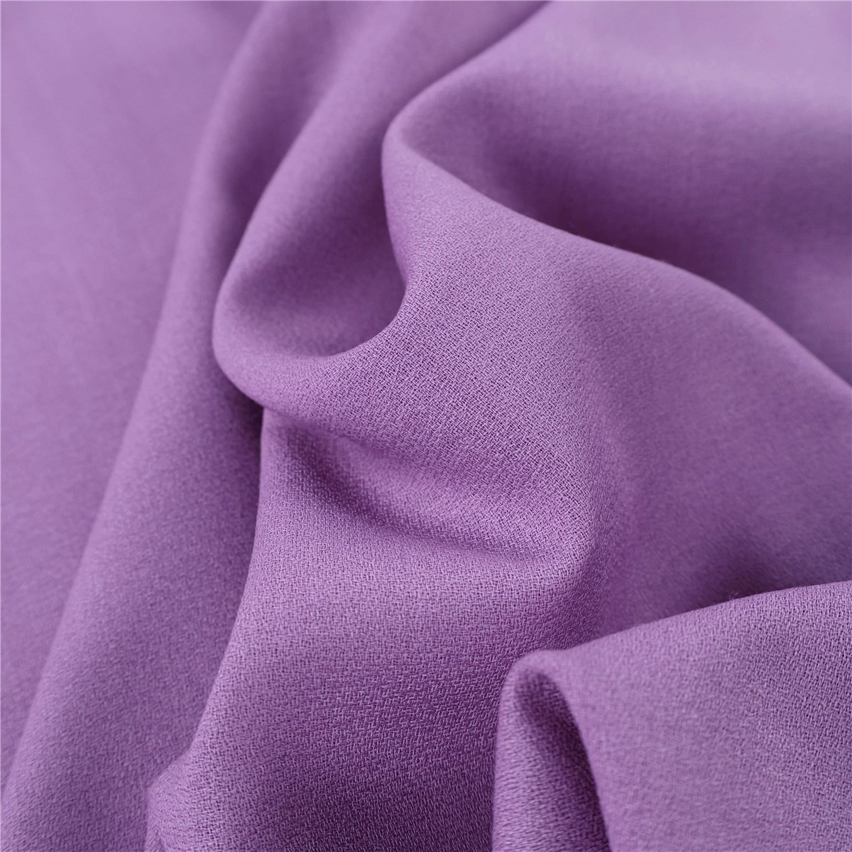 Pure Wool Crepe - Plain - Lilas