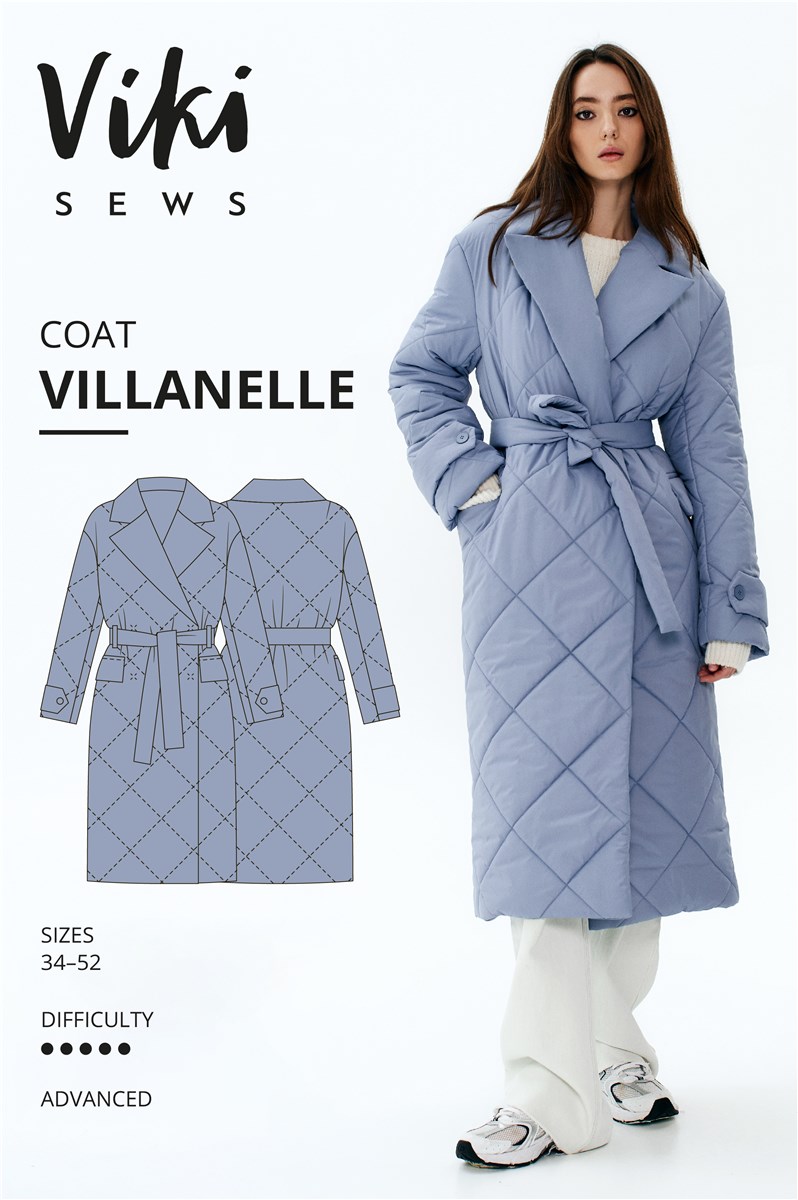 Patron Vikisews - Manteau Villanelle -  - EU 34-52 