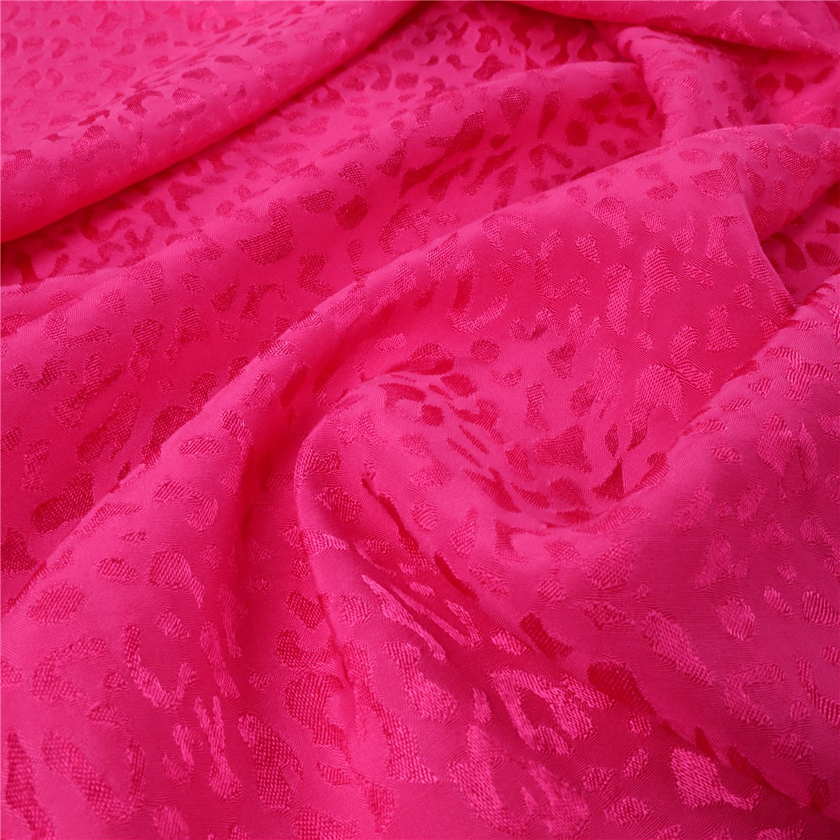 Jacquard souple Viscose - Baghera - Fuchsia 