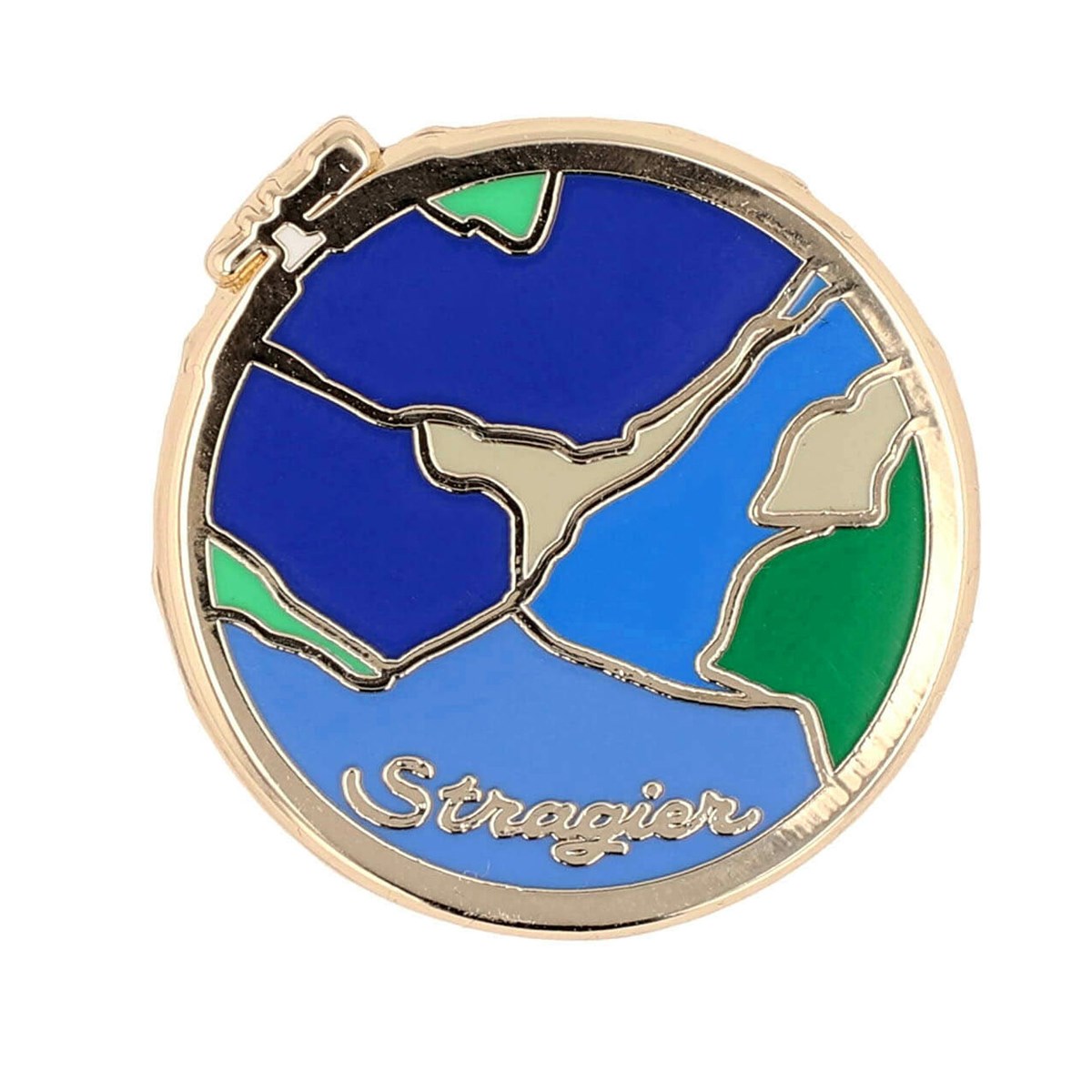 Stragier Pin - Gauguin - Azurite - 27 mm