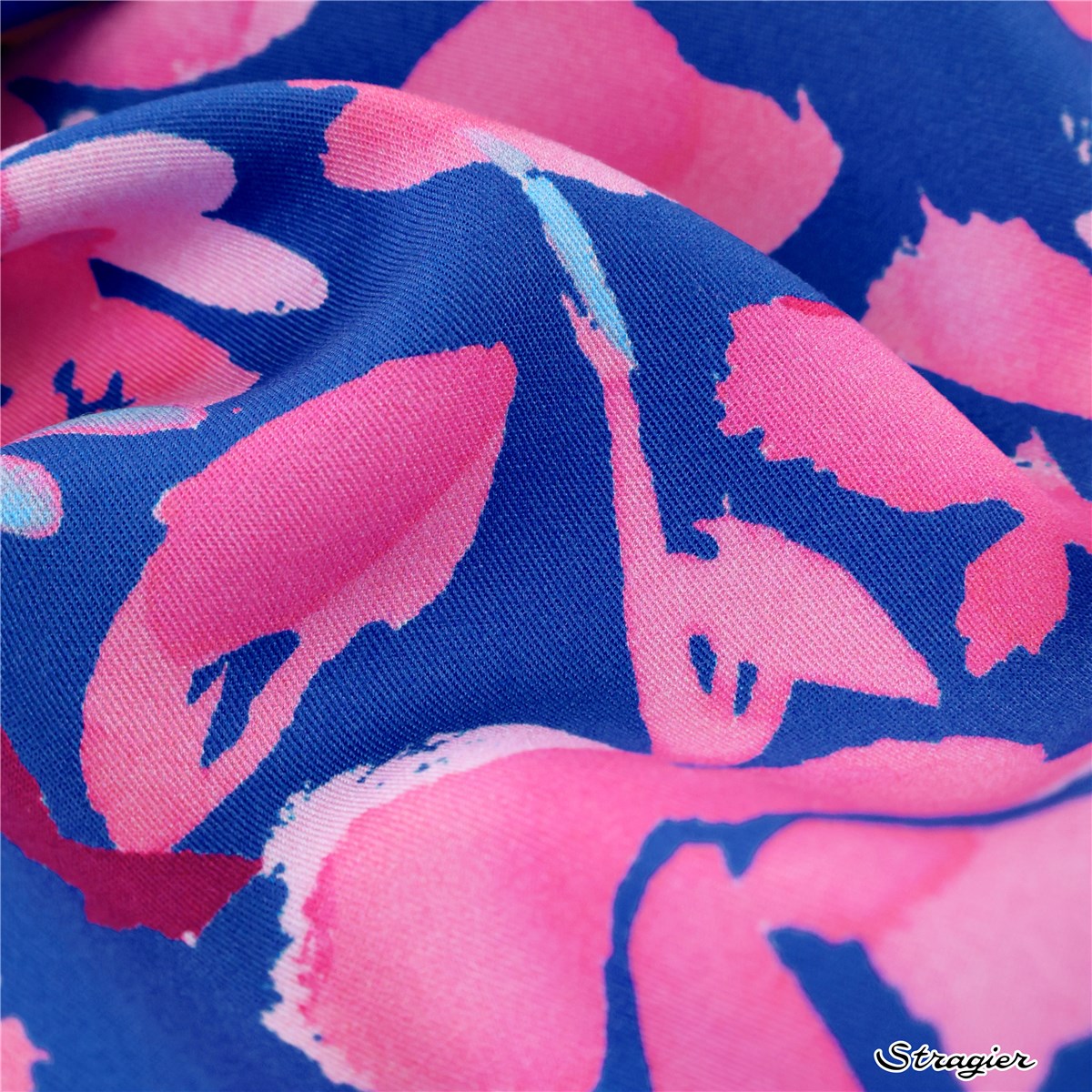 Tencel - UNE - Niwami - Gouache Bleu Rose