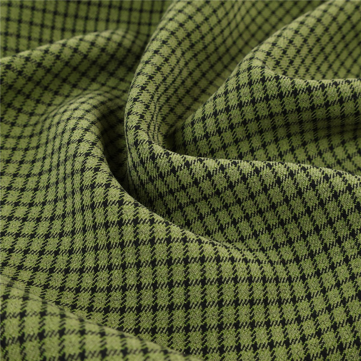 Twill souple - Carreaux 4mm - Vert Olive 