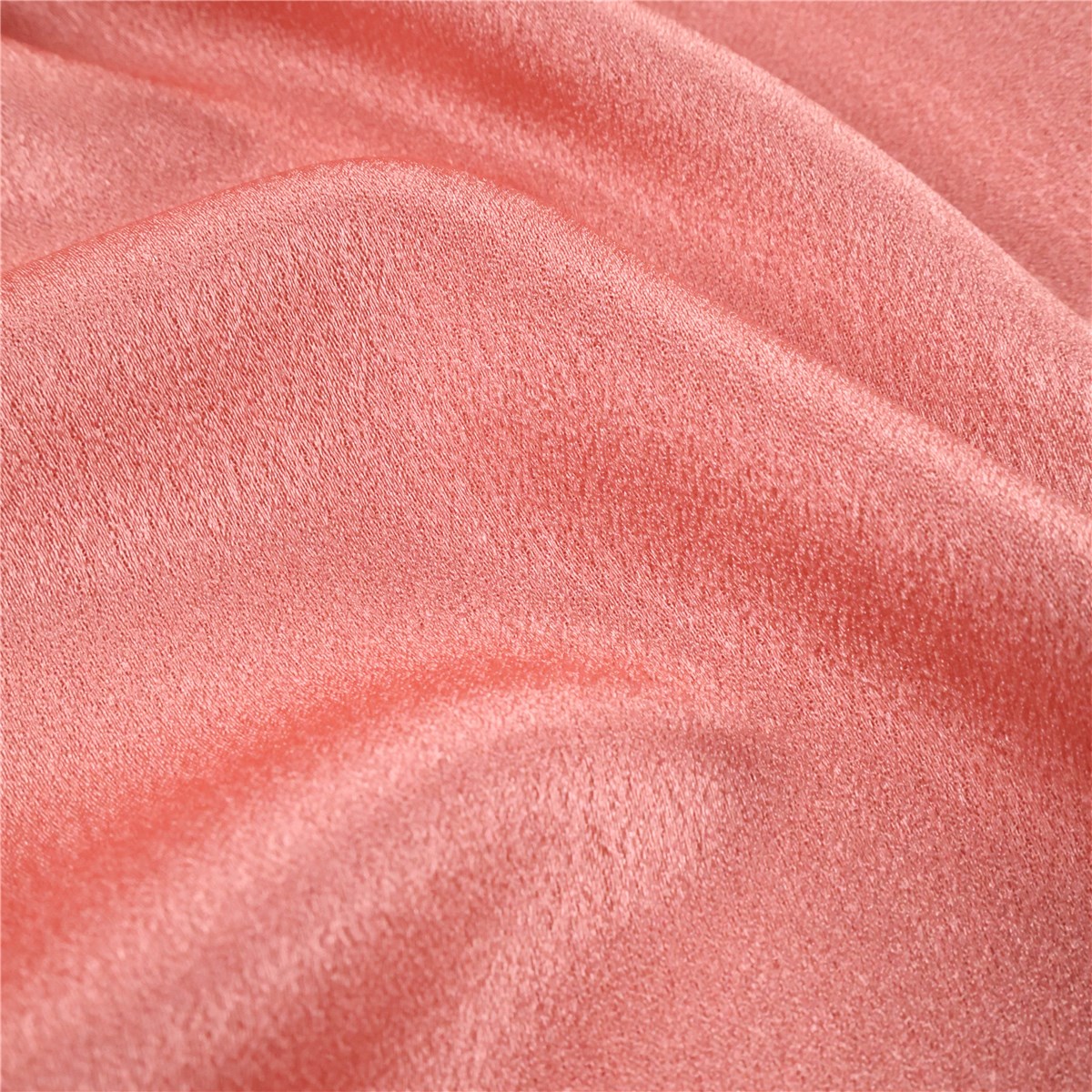 Crêpe Satin Micro - Uni - Fraise givrée