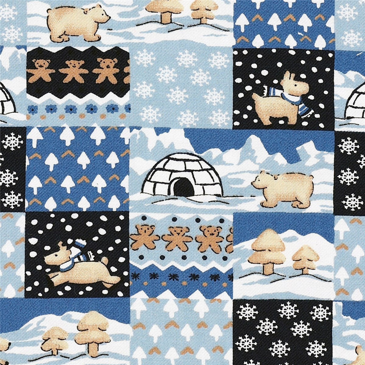 Twill Coton léger BIO - Laponia - Bleu 