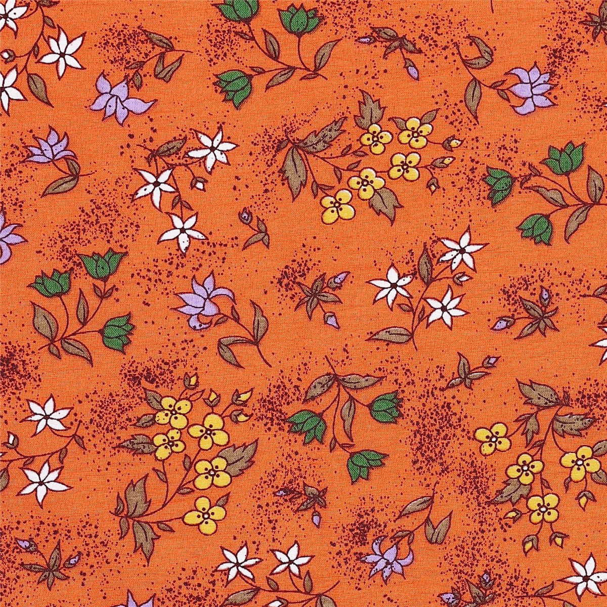 Viscose infroissable - Salerne - Orange terre cuite 