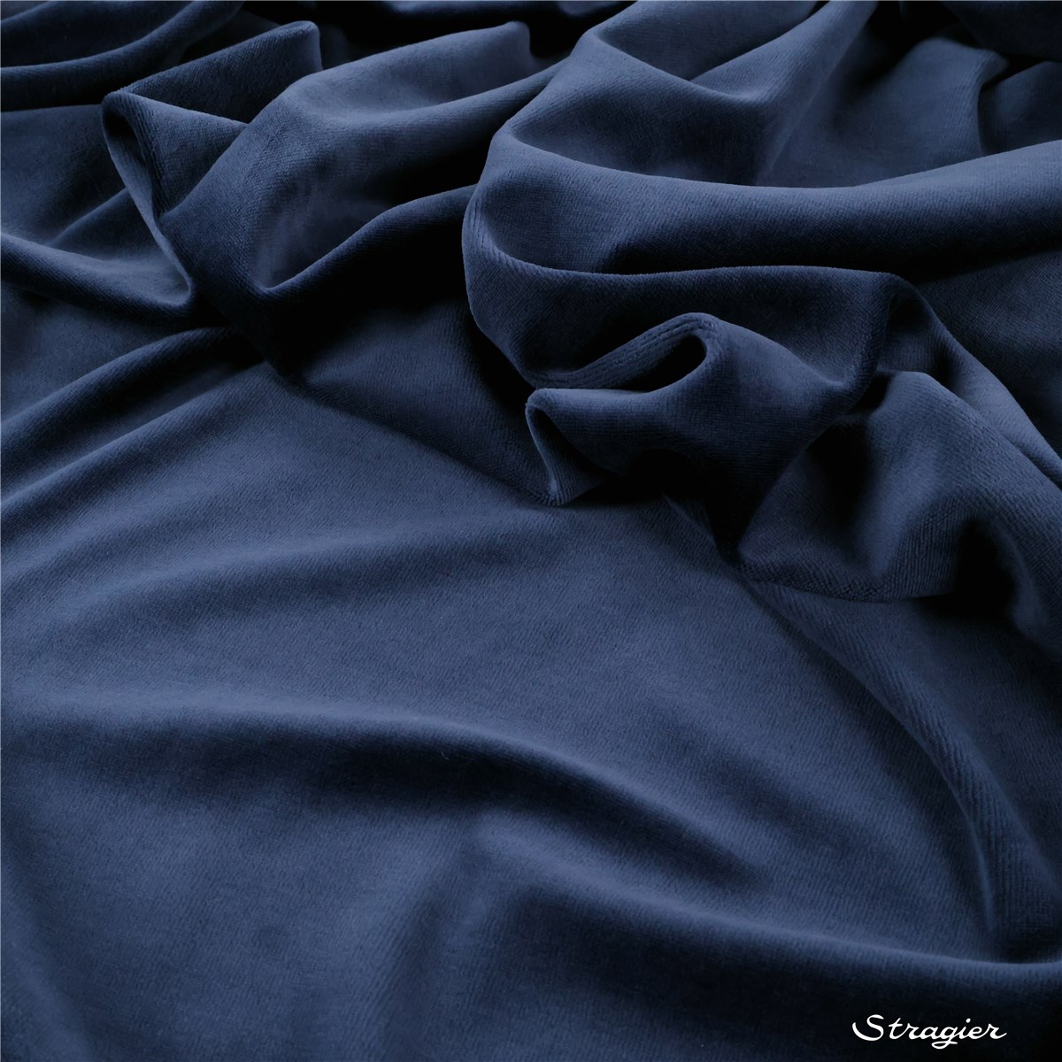 Jersey Velours Nicki - Uni - Marine 