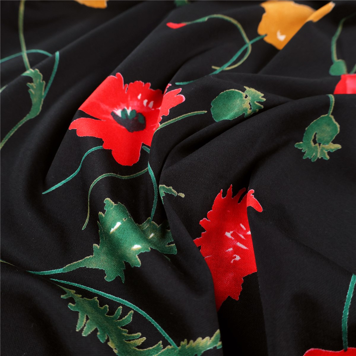 Swiss Cotton - Interlock Jersey - mercerized - Coquelia - Noir