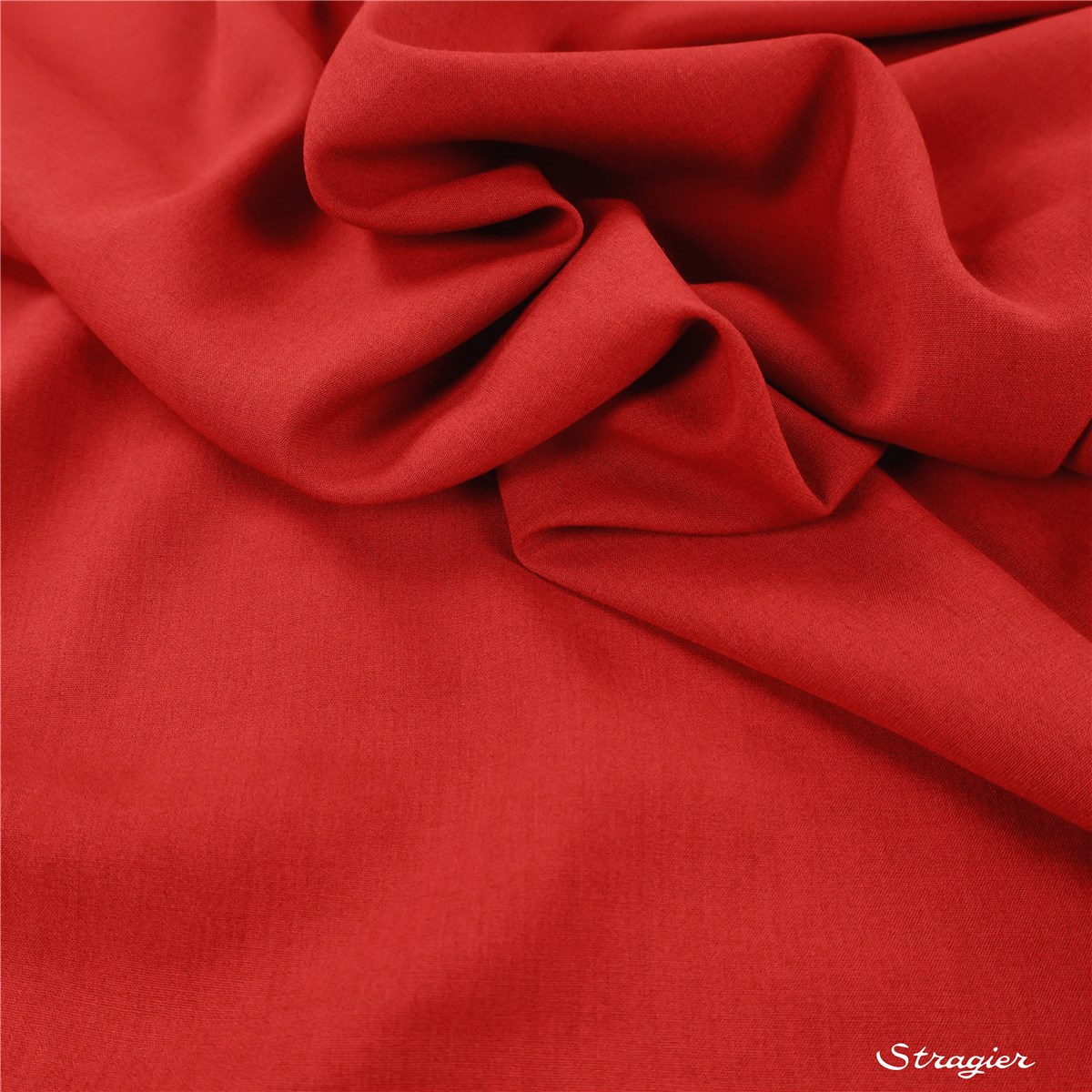 Etamine Laine et viscose - Uni - Rouge Rubis 