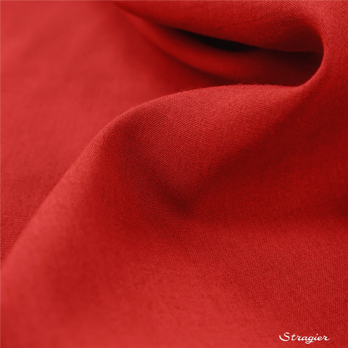Etamine Laine et viscose - Uni - Rouge Rubis 