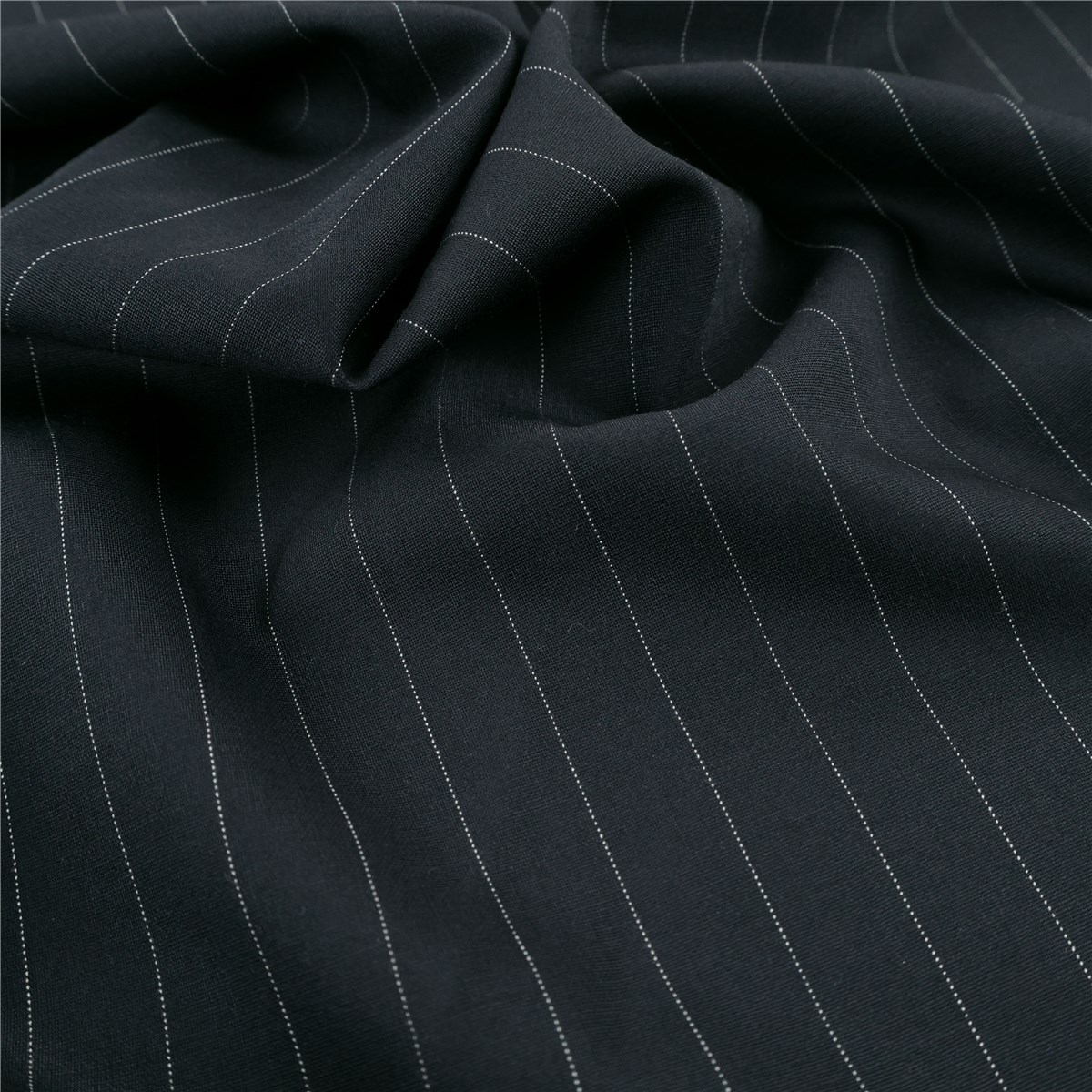 Fine Wool - Stretch - Rayures tennis - Marine foncé