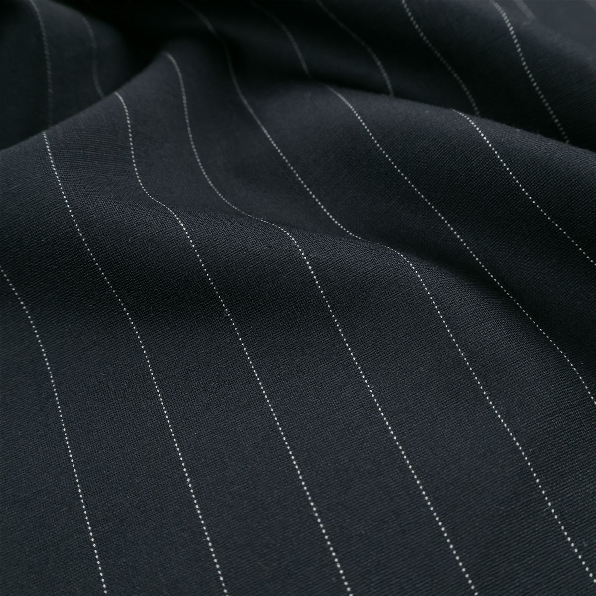 Fine Wool - Stretch - Rayures tennis - Marine foncé